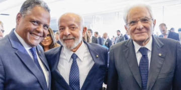 Antonio Brito participa da recepção de Lula ao presidente da Itália